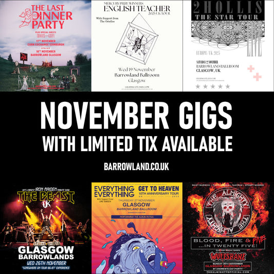 NOVEMBER GIGS WITH TIX AVAILABLE